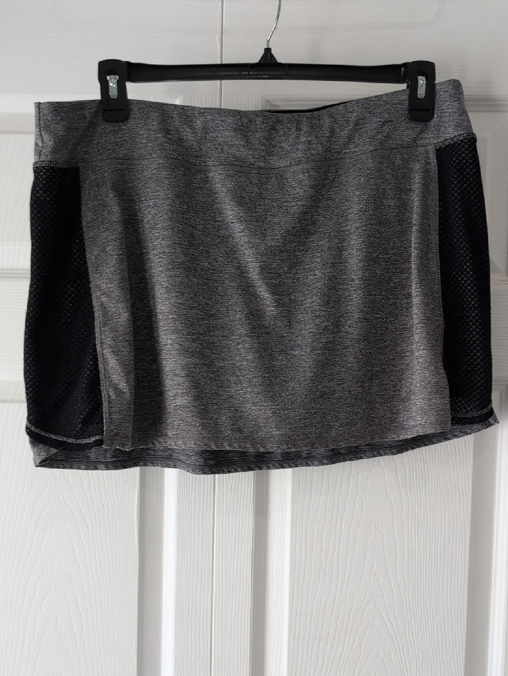 Gray Athletic Skort with Black Mesh Panels XERSION